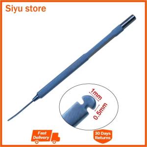GREATLH Ophthalmic Surgical Hook Koch Nucleus Spatula Hook with Notches Titanium Alloy Ophthalmic Surgery Instrument
