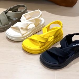 [BISA COD] aid 0105 sepatu wanita import fashion sandal flat wanita terkinian cantik best seller terlaris