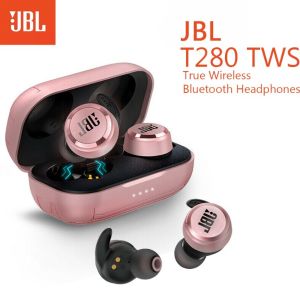 ♥ SFREE Shipping ♥ JBL T280 Bluetooth Wireless Headphones with Charging Case Sports Headphones for Running Music IPX5 Waterproof Earbuds