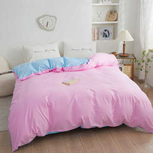 Pure Cotton Solid Color Double Panel Hotel Home Stay Ultra Simple Luxury Skin-friendly Bedding Quilt Cover Modern Minimalist Style