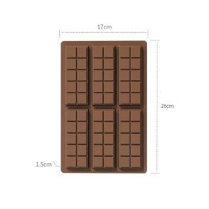 Chocolate bar molds - non-stick chocolate molds food-grade silicone deep molds for Dubai pistachios candies snacks
