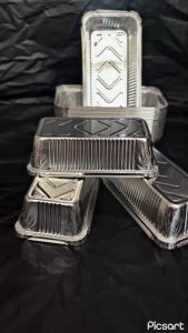 ALUMUNIUM FOIL PERSEGI PANJANG/TRAY FOIL/WADAH ALUMUNIUM UKURAN 900 ML HARGA PER 10 PCS