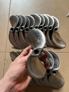 Chân vịt thái inox 6hp 6.5hp cốt ngay lỗ ren 14mm 16mm chân vịt 2 cánh inox 304