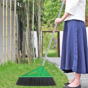 Chổi quét sân vườn chổi quét sợi nhựa cán dài kích thước 45cm 50cm 70cm