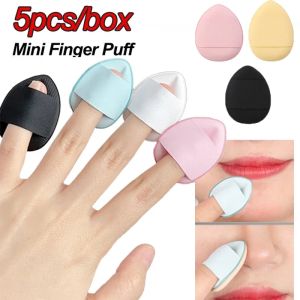 🔥Hot Sale🔥5Pcs Mini Finger Puff Foundation Powder Detail Makeup Sponge Face Concealer Cream Blend Cosmetic Accessories Makeup Tools