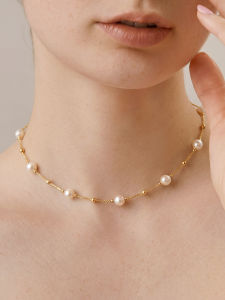 YISHU | Constellation Akoya Pearl Necklace 18K