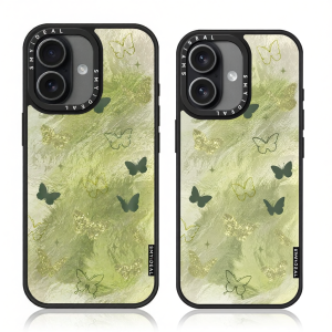 Smyideal | Magnetic Butterfly Design Phone Case Ice Glacier Green