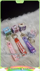 Gantungan Kunci Kartun Sanrio & Rubik Cube: Aksesoris Tas Anak
