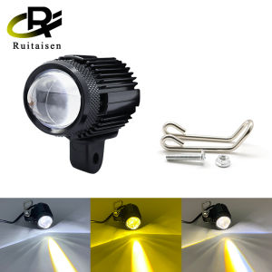 Motorcycle Rearview Mirror Modified LED Spot Lights Brackets 60W ZES-3570 Chip High Low Flash Super Bright accessories
