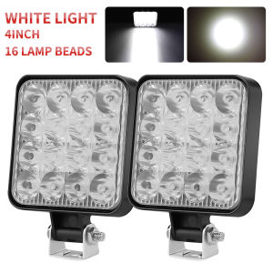 HAOLIDE 3INCH LED Work Light White Driving Light 4-Lens Floodlight Super Bright 12V 24V for Tractor Truck off-road use Baot IP68