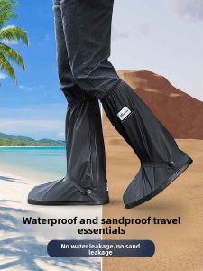 MONLEYTA | Desert Sandproof Waterproof Shoe Covers Outdoor Hiking Beach Sliding Childrens Sand Protection High Top PVC Shoe Covers