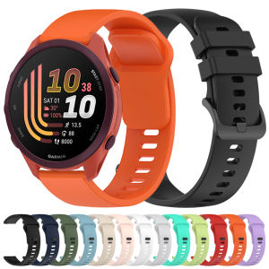 20 22mm Silicone Soft Strap For Garmin Forerunner 70 570 265 165 255 170 Music Sport Watchband Venu 4 3 2 sq Move Trend Active 6
