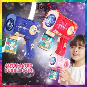 🔥Toyss Automated Bubble Gun Bubble Machine Automatic Belon Buih LED Buih Sabun Mainan Buble Gun Toy Kids Toy 泡泡机 泡泡枪