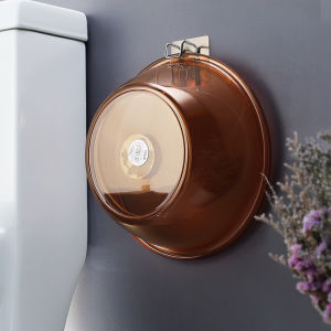 Bathroom Wall Mounted Face Washing Basin Storage Rack No Drilling Required Stainless Steel Adhesive Hook for Bathroom Organization