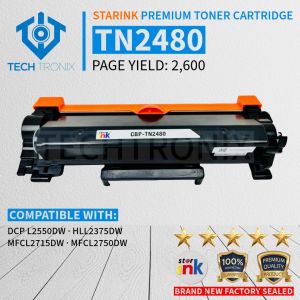 TN2480 2480 Compatible Toner Cartridge for DCP L2550 L2550dw L2375 L2750 (Brand New)