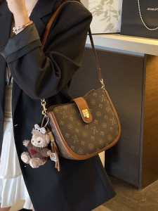 MY&FSNH | Vintage Half Round Saddle Bag Elegant Shoulder Handbag
