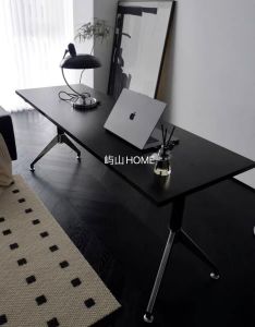 Computer Desk Desktop Household Dining Table Scandinavian Desk Mid-Ancient Minimalist Modern Oval Conference Table Bauhaus Workbench