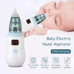 Home Electric Nasal Aspirator USB Charging Clean The Nasal Cavity of Newborn Baby Nose and Earwax Cleaner Tools