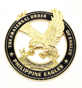 【OGDA】3inches Cutout 3D Eagles Emblem Stickers for Motorcycle Waterproof Design Anti Rust 3M High Quality Philippine The Fraternal Eagles Car Sticker Body Motor Auto A323