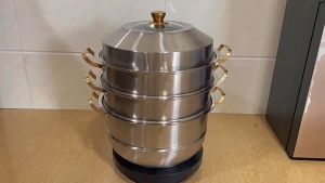 Thickened 36/40 cm 2/3/4 Layer Splitable 316 Stainless Steel Big Capacity Multifunction Steamer Pot Soup Pot- Pengukus