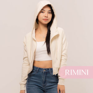 RIMINI - Jaket Wanita Berlengan Panjang Zipper Edge Stitch Size S-3XL - Mireia Jacket 5L506