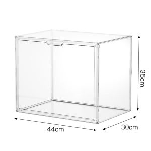 Transparent Dustproof Acrylic Storage Box Luxury Handbag Display Stand Home Organizing Tool Compact Size