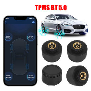 Tire Pressure Monitoring System External Android/IOS Mobile Phone APP Display Car Tire Pressure Sensors TPMS Bluetooth 5.0