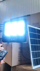 EEKOO Outdoor Lighting Buy 1 Take 1 Solar Lights With Solar Panel 1000W Waterproof IP68 Solar Street Light With Remote Control Dusk to Dawn LED Flood Lamp For SquareYardBasketball Court