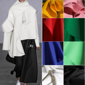 ผ้าถักเนื้อนุ่ม ผ้าโพลีเอสเตอร์ 4 มิติ ดีไซน์เนอร์ ผ้าสำหรับทำเสื้อผ้า สีพื้น ใช้ได้ทุกเพศ ทุกวัย ผ้าสำหรับตกแต่งบ้าน