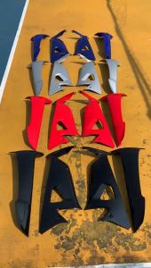 Sayap Luar dalam Honda Supra Fit new Hitam Biru Merah Silver