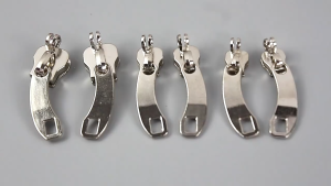 1pair 5# 8# 10# Metal Zipper Head Pulls WIth Lock Hole Zipper Slider For DIY Clothes Bag Suitcase
