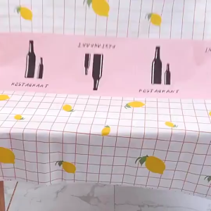 Khăn trải bàn PVC C17 chống thấm nước phối màu hiện đại TTNTC17