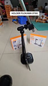 Holder HP Aluminium PLOKAMA DT80 Standing Phone Flexible Putar 360 Derajat Penyangga HP untuk Di Atas Meja