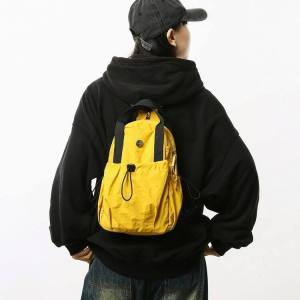 Womens Lightweight Nylon Crossbody Bag Casual Commuter Shoulder Bag Soft Polyester Lining Zipper Closure Moon Shape Bag