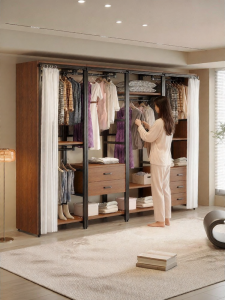 BEIJUBANG | Dust-proof Open Shelving Wardrobe