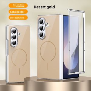 szhaiyu | For Magsafe Magnetic Phone Case For Samsung Galaxy Z Fold 8 7 6 5 4 Ultra With Glass Hinge Protective Screen Protector Cover