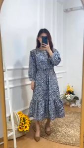 Aimel Fishtail Maxi Dress | Dress Wanita | Baju Wanita Terbaru