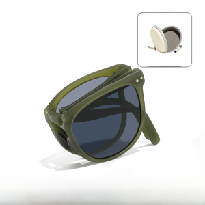 Ultra-Light Foldable Myopia Sunglasses Womens Style with Degree Prescription Sunscreen Anti-UV round Face Long Face Square Face