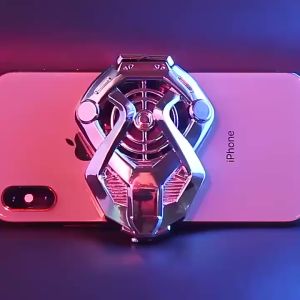 Phone Fan Cooler Gaming Pendingin HP With Rechargeable Battery Micro USB Port Tombol Universal