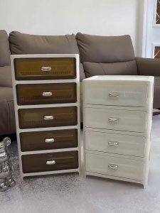 DINEEASY Drawer Cabinet for Clothes Durabox Storage Cabinet With Wheels 3-6 layers Drawer with Wheels
