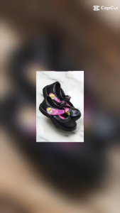 Chappy รองเท้านักเรียนอนุบาลsหญิงหนังดำ ยี่ห้อ Chappy รุ่น 2117 Size 25-33 สินค้าตัดราคา