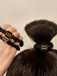 Black Elastic Hair Ties for Women Durable Hair Bands High Elasticity Hair Bands Stylish Hair Accessories for Daily Use