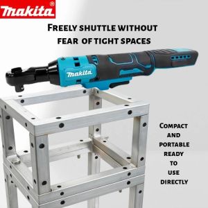 Makita | Makita DWR180 18V Cordless Brushless Right Angle Ratchet Wrench Variable Speed LED Power Wrench for Bolt Disassembly & Assembly