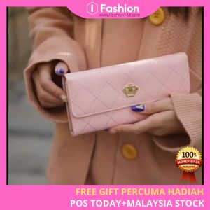 iFashion 1019 Women Multifunctional PU Leather Long Purse Wallet Korean Style Student Dompet Panjang Wanita Perempuan