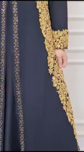 Gamis Abaya Turkey Busui Turki Bordir Nayla Turky Hitam Mewah Elegan Terbaru 20203 | Abiyyuco TA9036