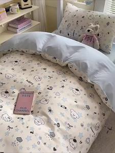 Student Dormitory Pure Cotton Bedding 4-Piece Set
