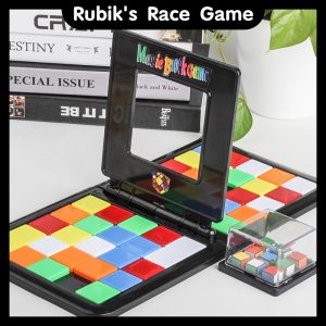 Rubiks Race Game Fast Paced Tile Shifting Board Game Puzzle Cube Race Board Magic Block Game