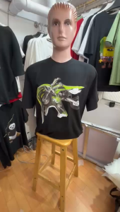 Kaos Pria Model Terkini Trending Motif 3D Bahan katun 24 Motor Trail Helm H0448