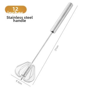 Semi-automatic egg beater stainless steel cream mixer manual whisk egg mixer egg beater stick baking tool