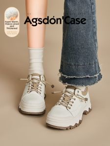 Agsdon | Womens Platform Fleece-lined Casual Sneakers